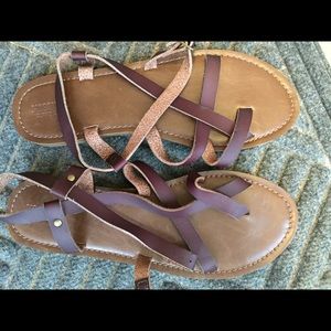 Brown sandals